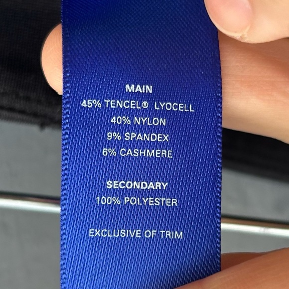 Kit & Ace Black Coastline Cashmere Trousers, Size 8 - Picture 9 of 12